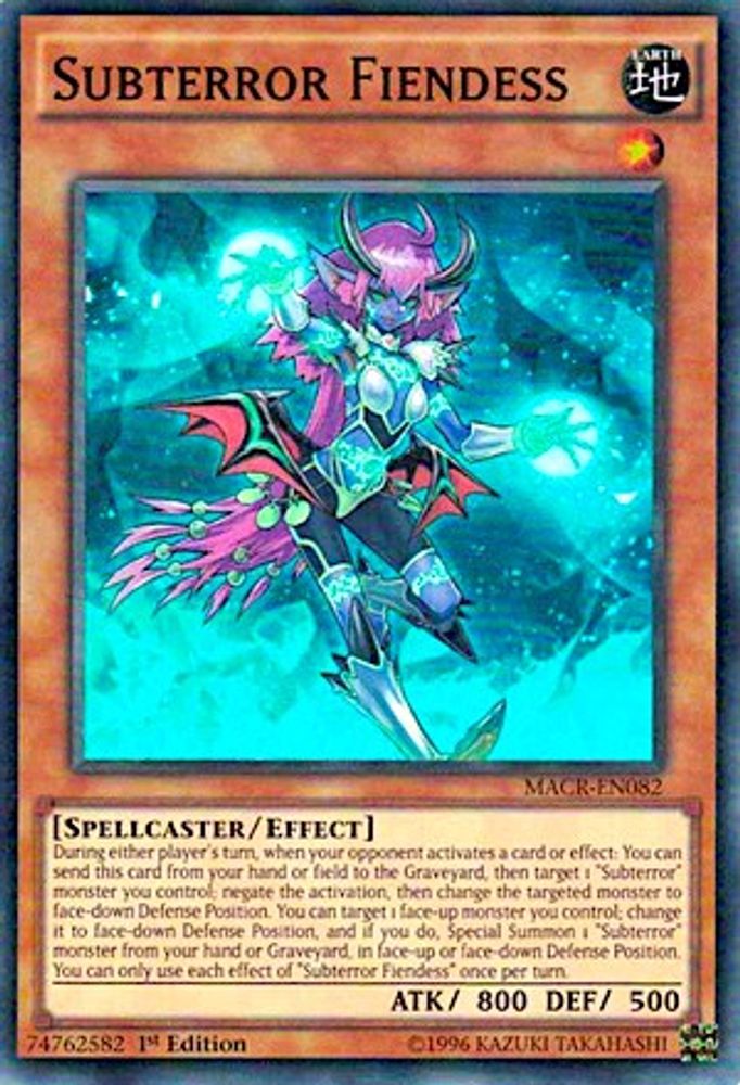 Subterror Fiendess (MACR-EN082) - Super Rare