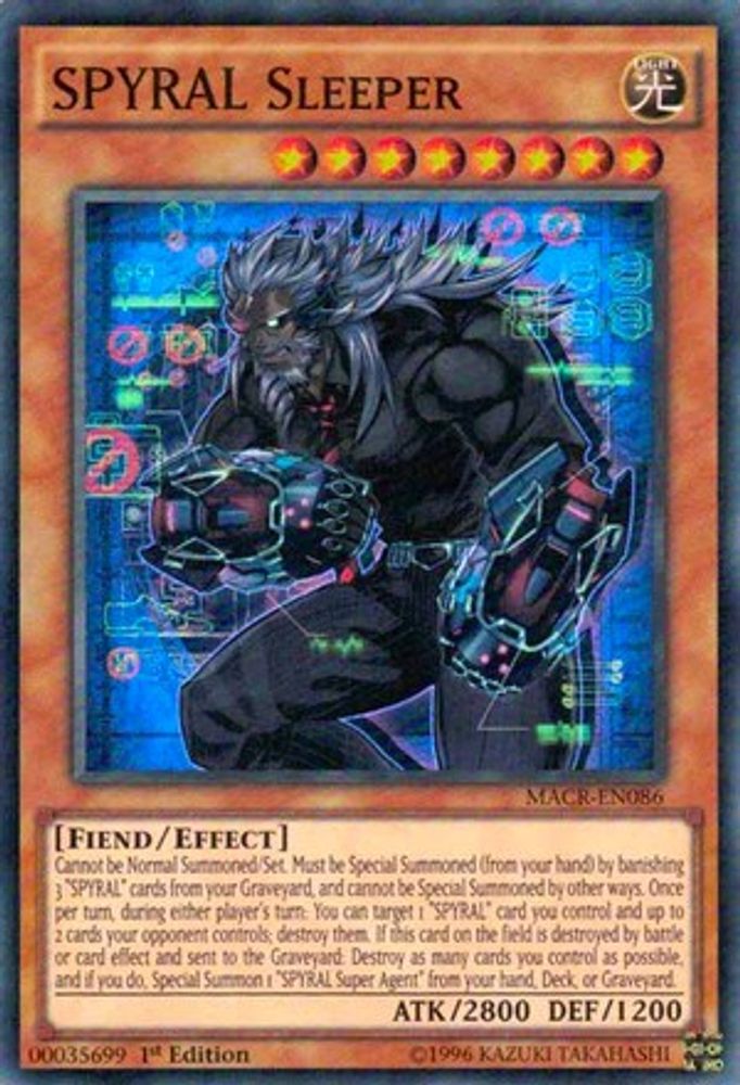 SPYRAL Sleeper (MACR-EN086) - Super Rare