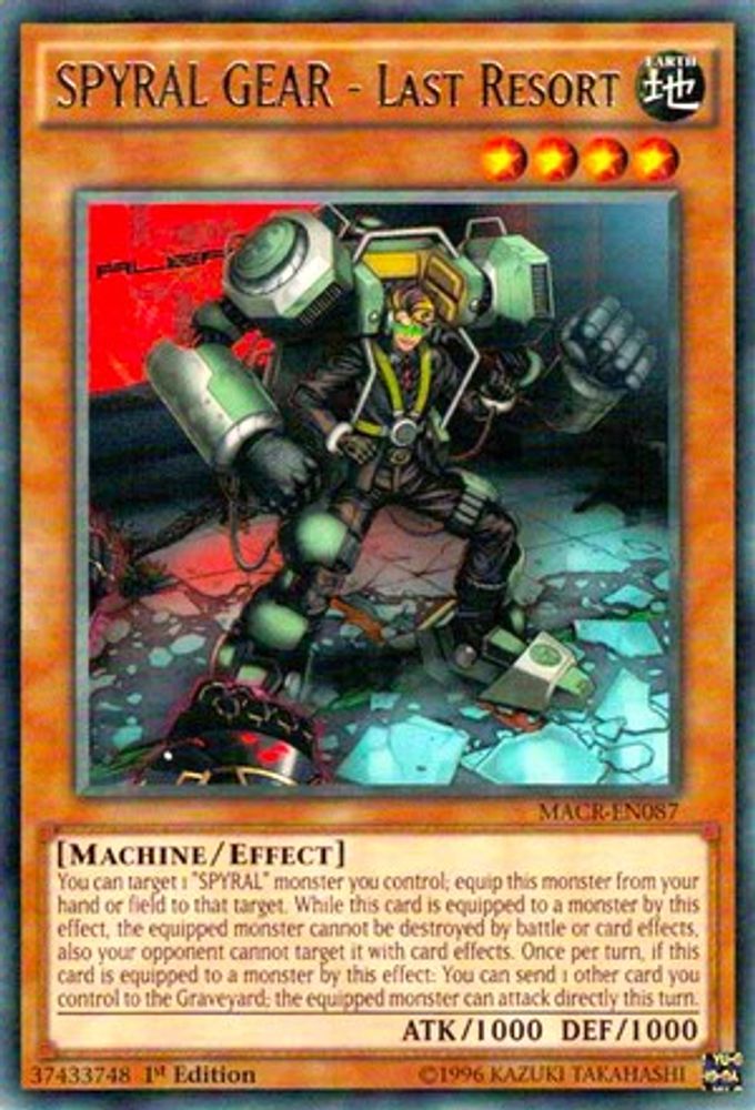 SPYRAL GEAR - Last Resort (MACR-EN087) - Rare