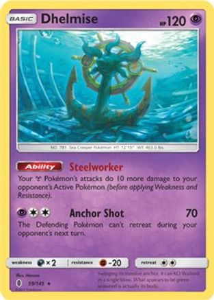 Dhelmise - 59/145 (SM Guardians Rising)/145  - Rare