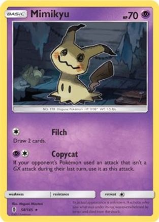 Mimikyu - 58/145 (SM Guardians Rising)/145  - Rare
