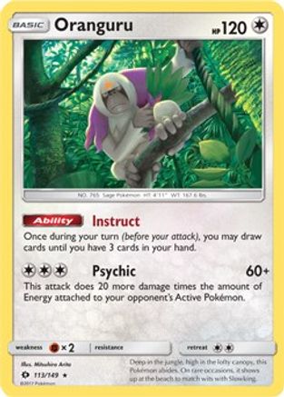 Oranguru - 113/149 (SM Base Set)/149  - Rare