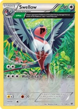 Swellow (72/108) (Thème Deck exclusif) [XY : Roaring Skies] 