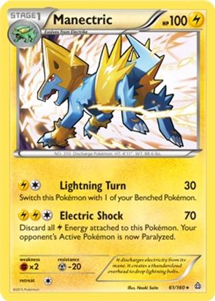 Manectric - 61/160 (XY Primal Clash)/160  - Rare