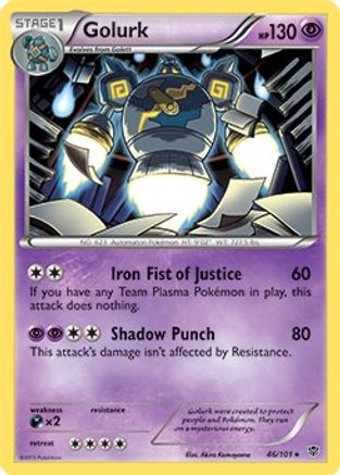 Golurk (46/101) (Thème Deck exclusif) [Noir et blanc : Plasma Blast] 