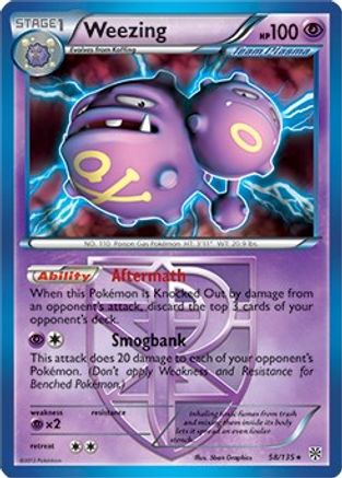 Weezing (58/135) (Thème Deck exclusif) [Noir et blanc : Plasma Storm] 