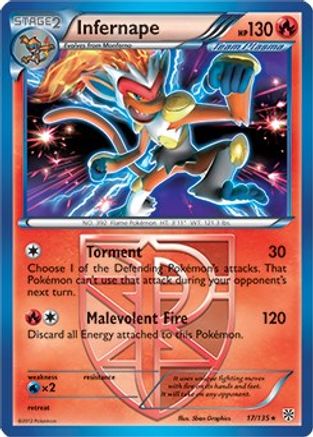 Infernape (BW Plasma Storm) 017/135  - Rare