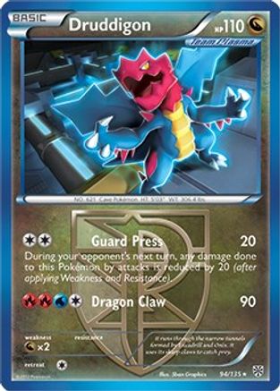 Druddigon - 94/135 (BW Plasma Storm)/135  - Holofoil - Holo Rare