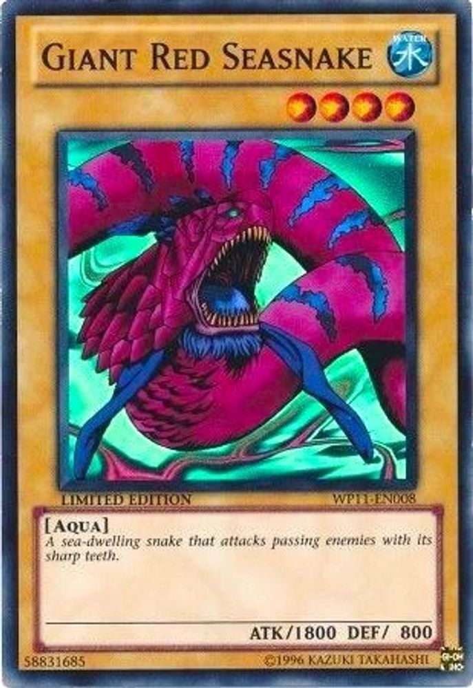 Giant Red Seasnake (WP11-EN008) - Super Rare