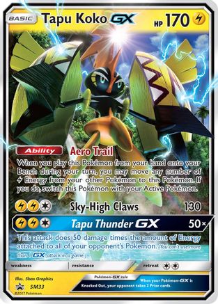 Tapu Koko GX SM33  - Holofoil - Promo