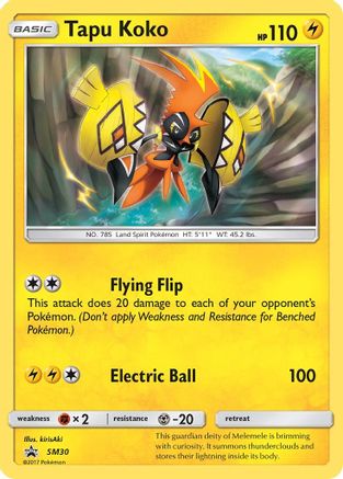 Tapu Koko SM30  - Holofoil - Promo