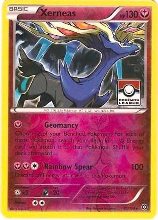 Xerneas (Pokemon League) 081/114  - Reverse Holofoil - Promo