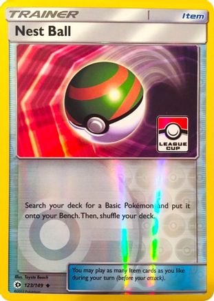 Nest Ball - 123/149 (League Cup)/149  - Reverse Holofoil - Promo