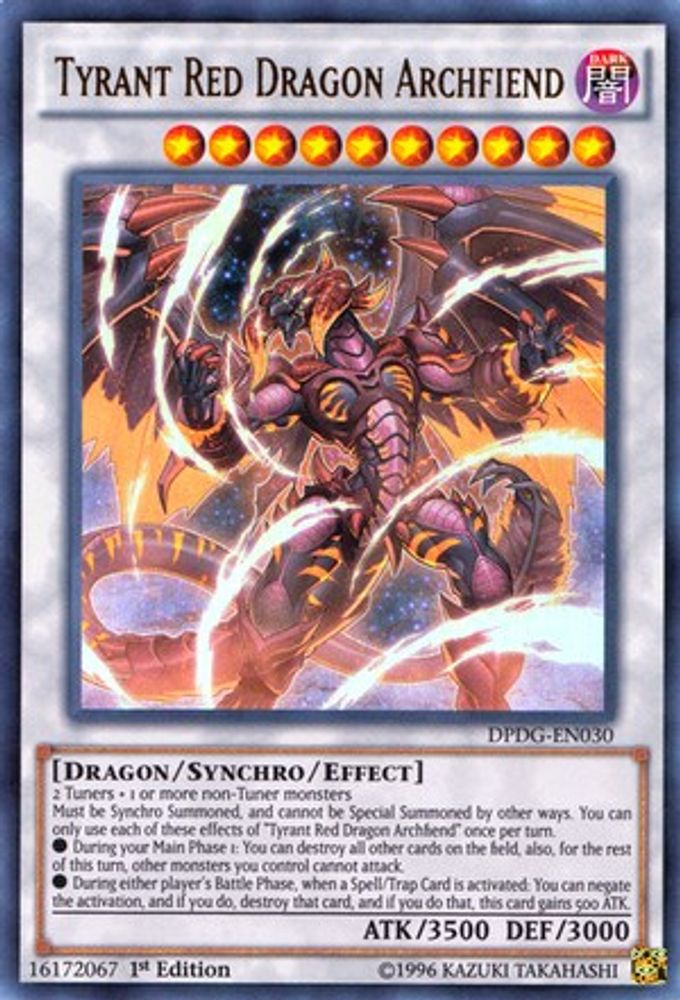 Tyrant Dragon Rouge Archdémon [DPDG-EN030] Ultra Rare 