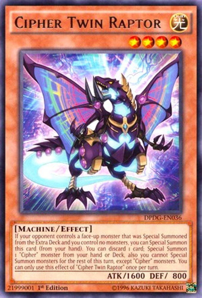 Cipher Twin Raptor (DPDG-EN036) - Rare