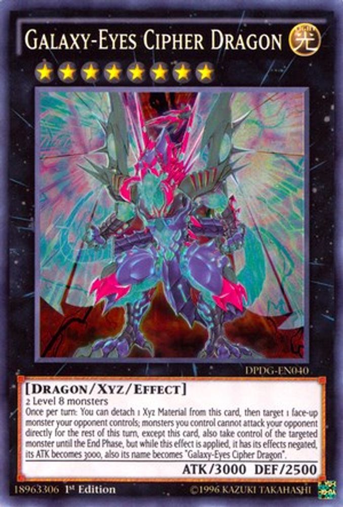 Galaxy-Eyes Cipher Dragon (DPDG-EN040) - Super Rare