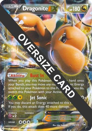Dragonite EX (74/111) (carte géante) [XY : Furious Fists] 