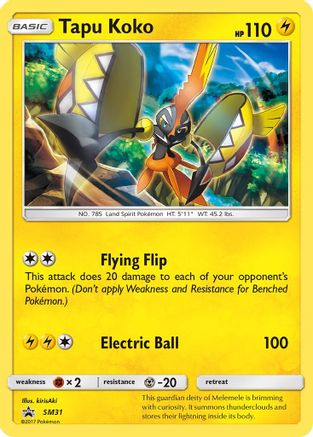 Tapu Koko SM31  - Holofoil - Promo