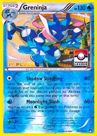 Greninja - 40/122 (Pokemon League) [1st Place]/122  - Reverse Holofoil - Promo