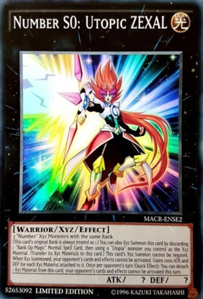 Number S0: Utopic ZEXAL (MACR-ENSE2) - Super Rare