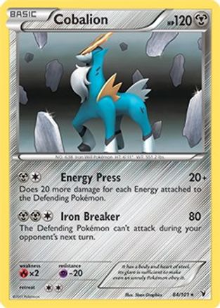 Cobalion - 84/101 (Battle Arena Deck Exclusive)/101  - Rare