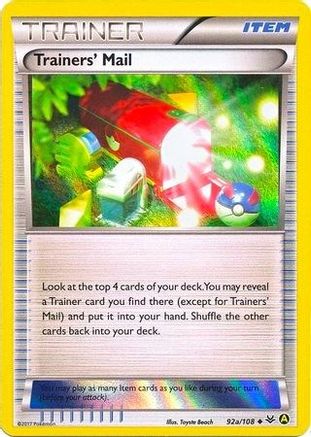 Trainers' Mail (Holo) 92a/108  - Holofoil - Promo