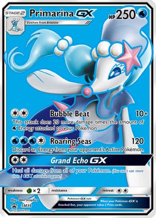 Primarina GX - SM39  - Holofoil - Promo