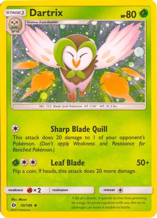 Dartrix - 10/149 (Cosmos Holo)/149  - Holofoil - Promo