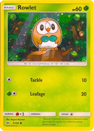 Rowlet (Cosmos Holo) 009/149  - Holofoil - Promo