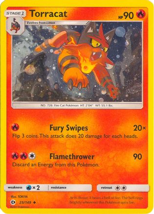 Torracat - 25/149 (Cosmos Holo)/149  - Holofoil - Promo