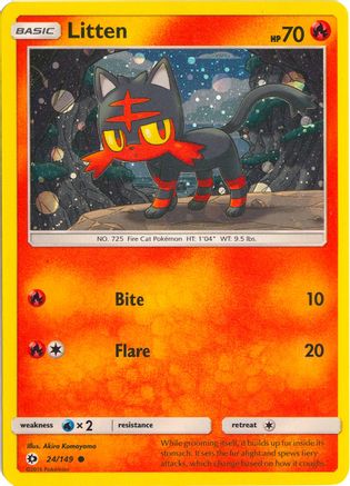 Litten (Cosmos Holo) 024/149  - Holofoil - Promo