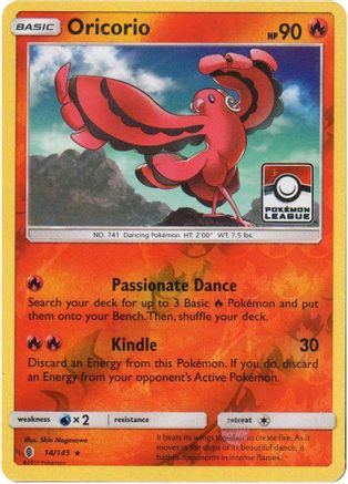 Oricorio (Pokemon League) 014/145  - Reverse Holofoil - Promo