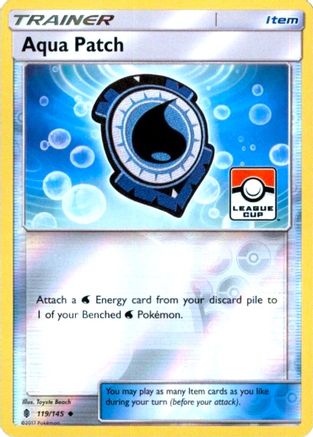 Aqua Patch - 119/145 (League Cup)/145  - Reverse Holofoil - Promo