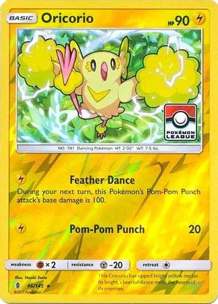 Oricorio (Pokemon League) 046/145  - Reverse Holofoil - Promo