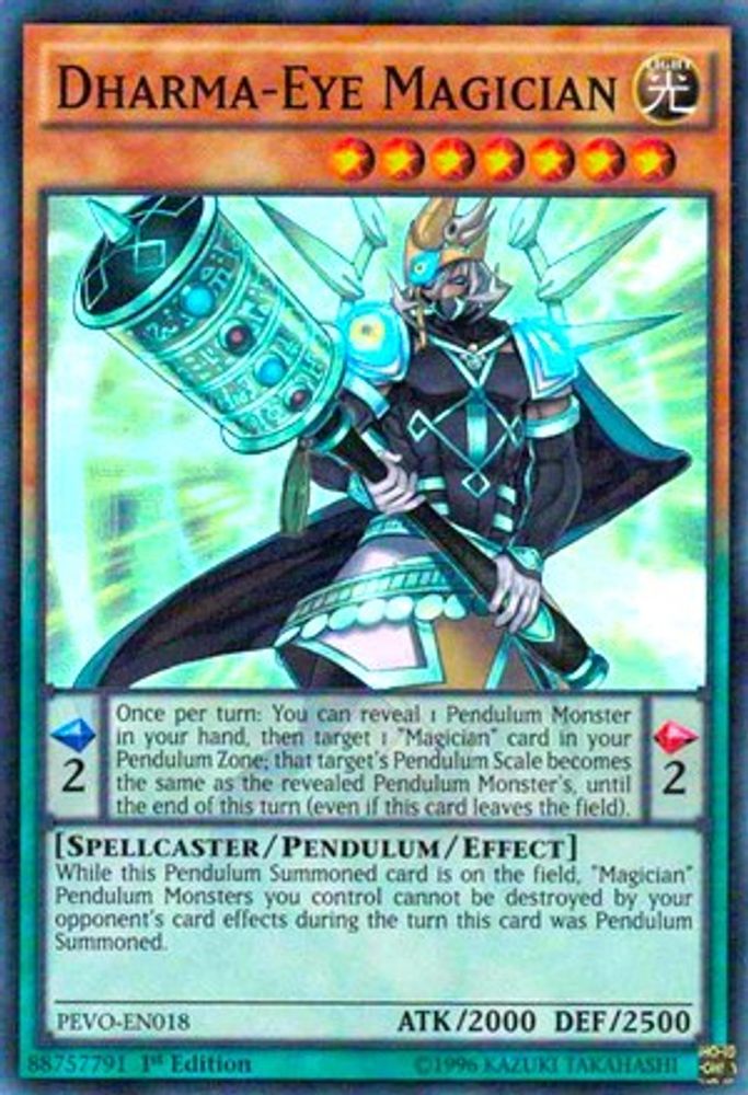 Dharma-Eye Magician (PEVO-EN018) - Super Rare