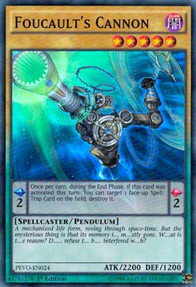 Foucault's Cannon (PEVO-EN024) - Super Rare