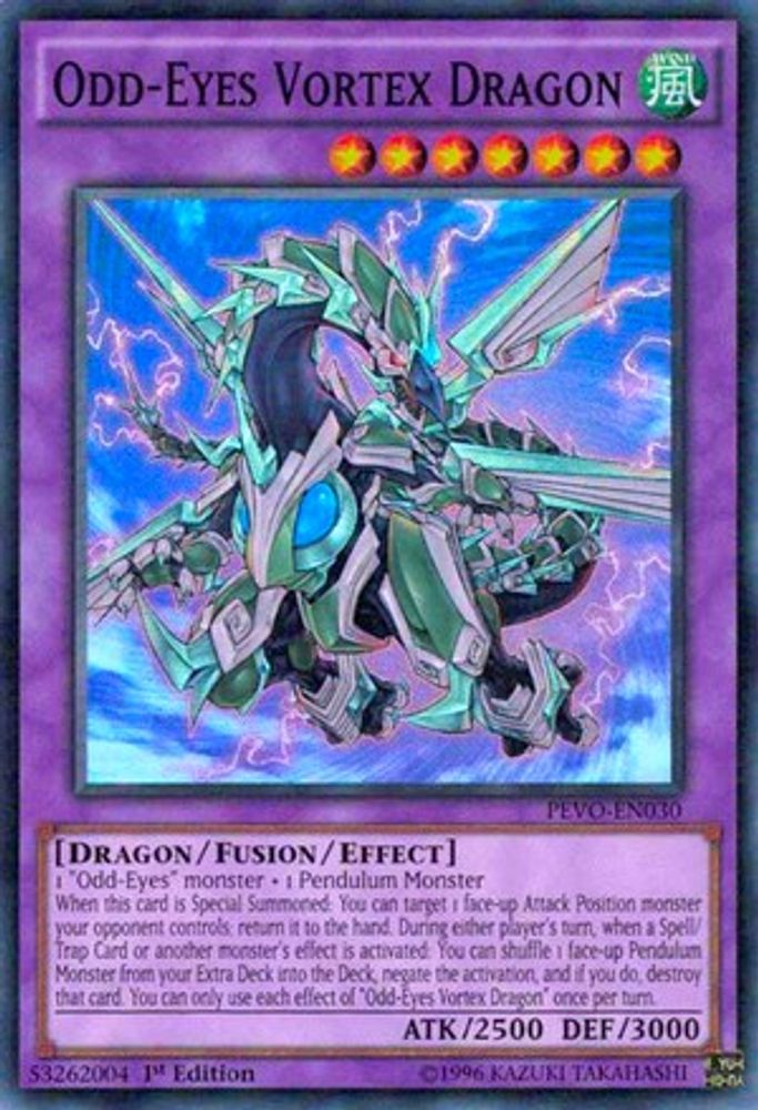 Odd-Eyes Vortex Dragon (PEVO-EN030) - Super Rare