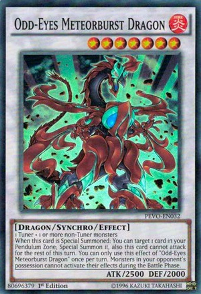 Odd-Eyes Meteorburst Dragon (PEVO-EN032) - Super Rare