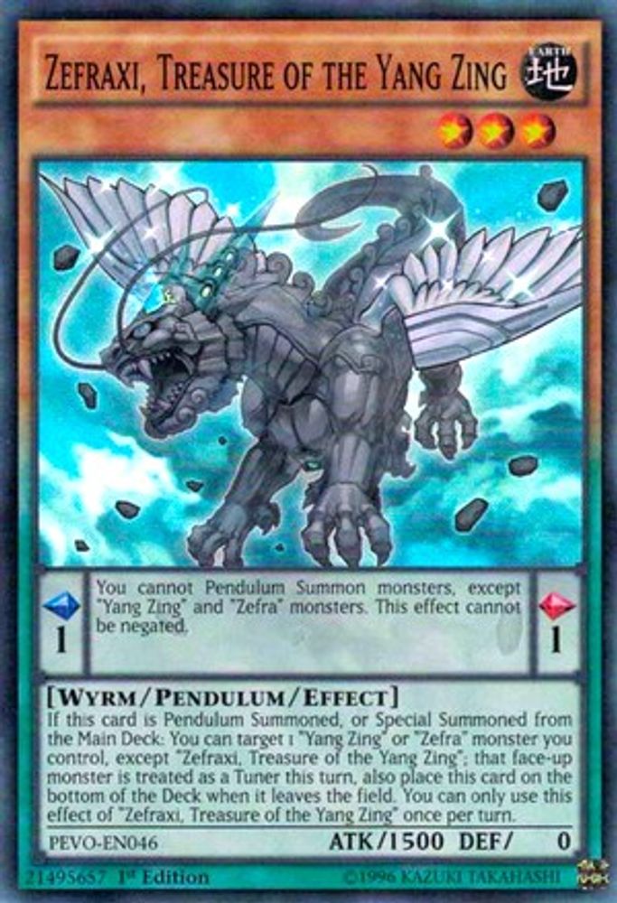 Zefraxi, Treasure of the Yang Zing (PEVO-EN046) - Super Rare