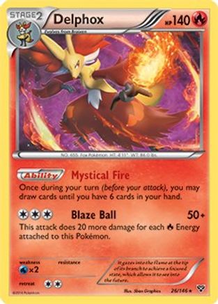 Delphox (XY Base Set) 026/146  - Rare