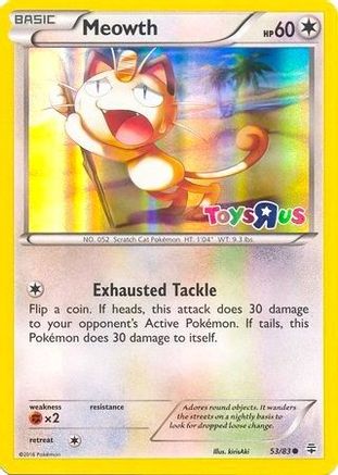 Meowth (Toys R Us Promo) 053/83  - Holofoil - Promo