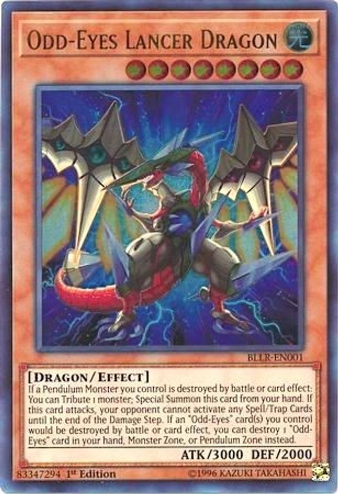 Odd-Eyes Lancer Dragon (BLLR-EN001) - Ultra Rare