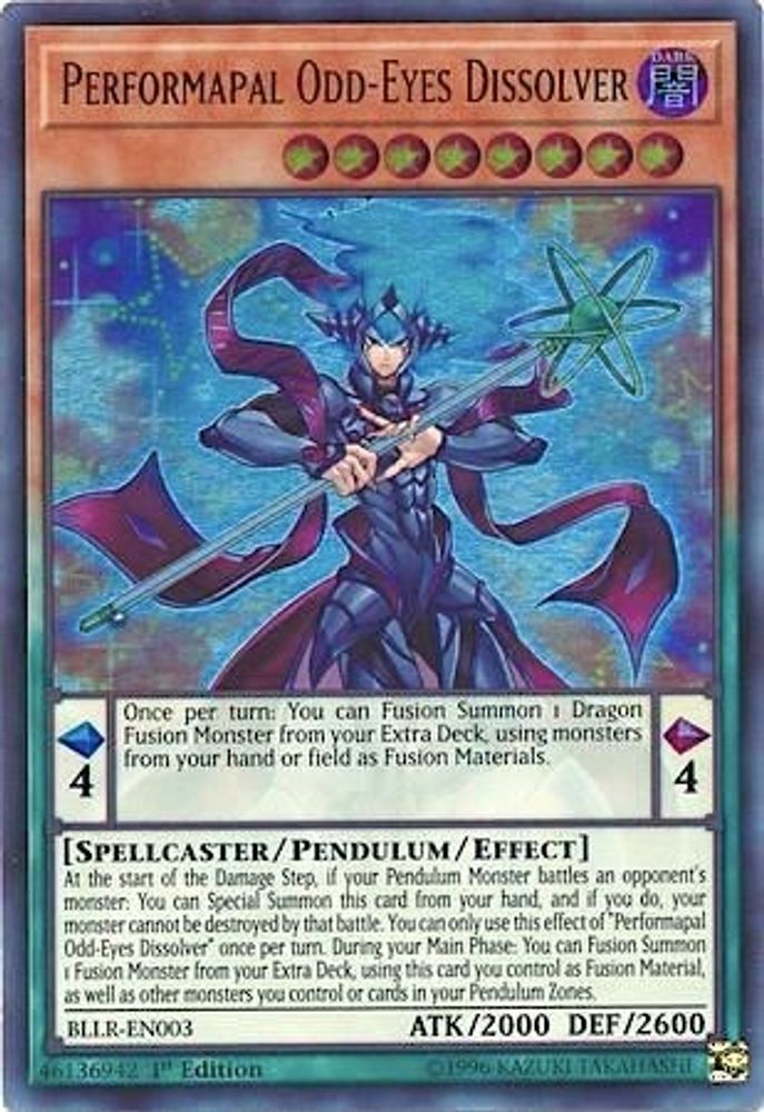 Performapal Odd-Eyes Dissolver (BLLR-EN003) - Ultra Rare