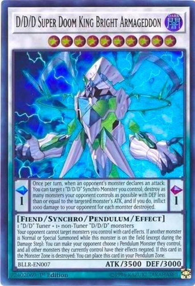 D/D/D Super Doom King Bright Armageddon (BLLR-EN007) - Ultra Rare