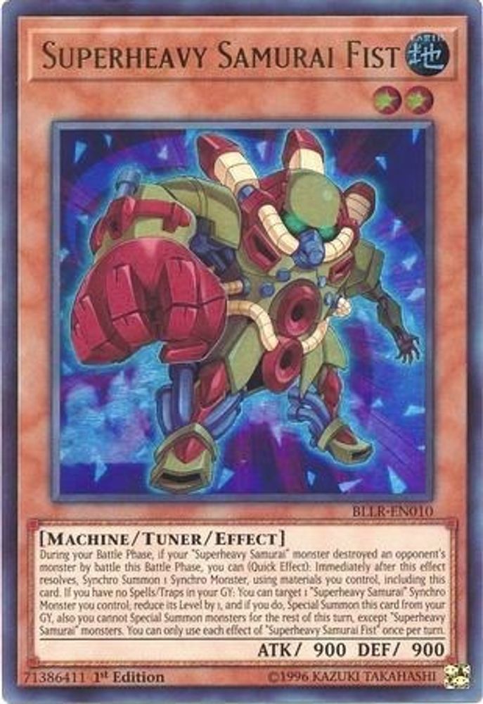 Superheavy Samurai Fist (BLLR-EN010) - Ultra Rare