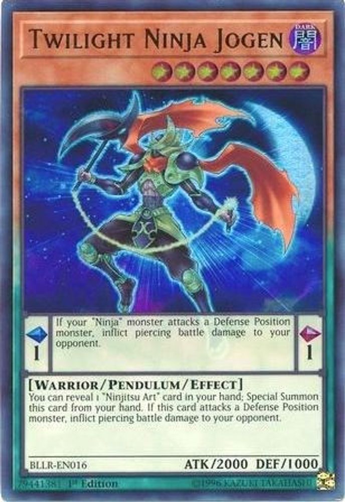 Twilight Ninja Jogen (BLLR-EN016) - Ultra Rare
