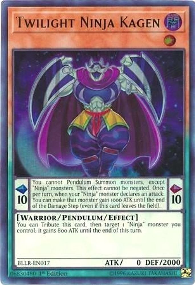 Twilight Ninja Kagen (BLLR-EN017) - Ultra Rare