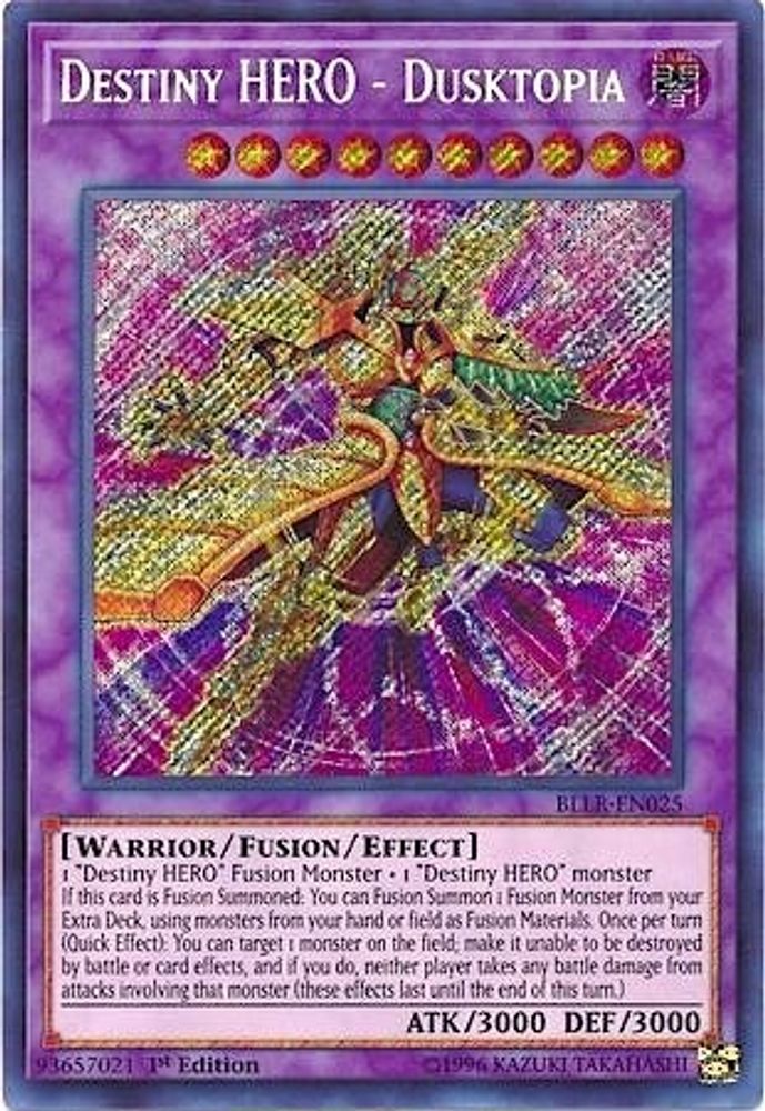Destiny HERO - Dusktopia (BLLR-EN025) - Secret Rare