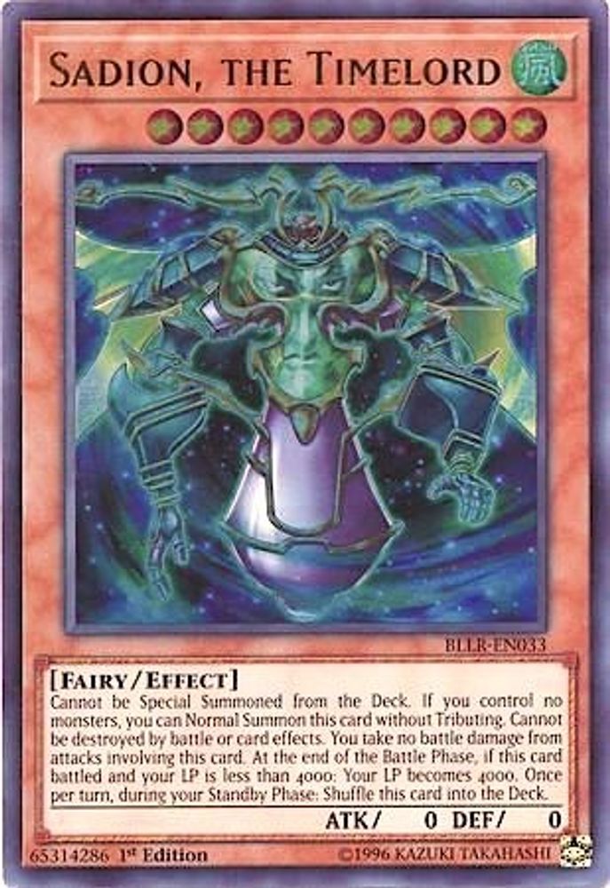 Sadion, the Timelord (BLLR-EN033) - Ultra Rare