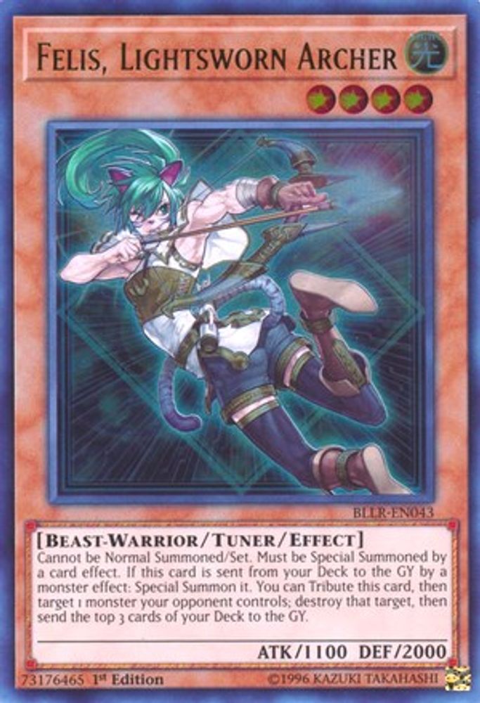 Felis, Lightsworn Archer (BLLR-EN043) - Ultra Rare